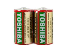 Батарейка солевая Toshiba R20/2SH (цена за спайку 2 шт)