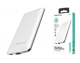 Универсальный дополнительный аккумулятор Power Bank BOROFONE BT33 (10000 mAh) (белый)