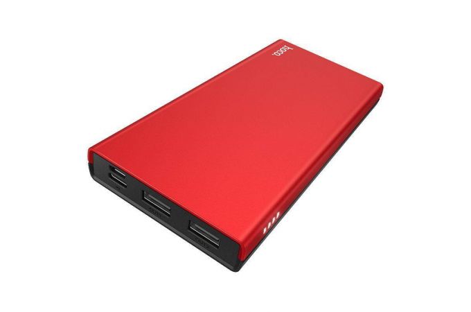 Универсальный дополнительный аккумулятор Power Bank HOCO J66 (10000 mAh) (красный)