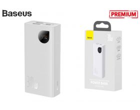 Универсальный дополнительный аккумулятор Power Bank BASEUS Adaman2 Digital Display Fast Charge 30W, 3A, 10000 мАч (белый)