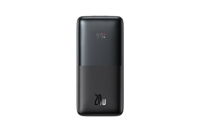 Универсальный дополнительный аккумулятор Power Bank BASEUS Bipow Pro 20W Overseas Edition, 3A, 10000 мАч (черный)