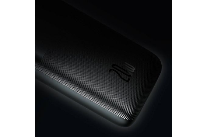 Универсальный дополнительный аккумулятор Power Bank BASEUS Bipow Pro 20W Overseas Edition, 3A, 10000 мАч (черный)