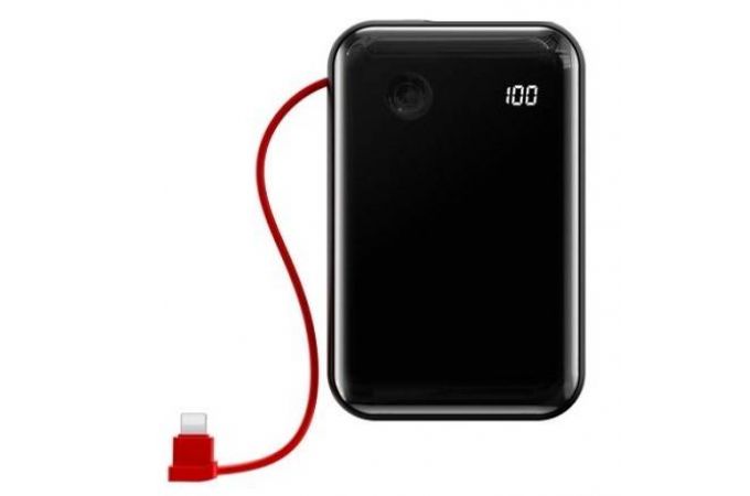 Универсальный дополнительный аккумулятор Power Bank BASEUS Mini S Digital Display, 3A, 10000 мАч (черный)