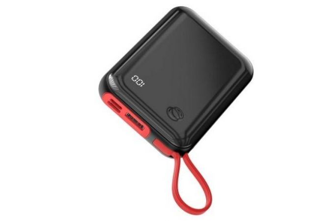 Универсальный дополнительный аккумулятор Power Bank BASEUS Mini S Digital Display, 3A, 10000 мАч (черный)