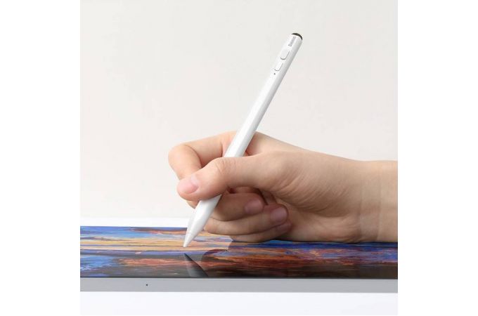 Стилус BASEUS Smooth Writing Capacitive Stylus (Active + Passive version), белый