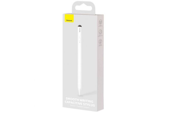 Стилус BASEUS Smooth Writing Capacitive Stylus (Active + Passive version), белый