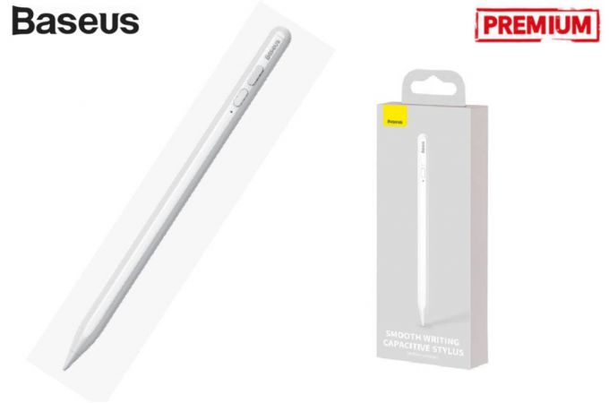 Стилус BASEUS Smooth Writing Capacitive Stylus (Active version), белый