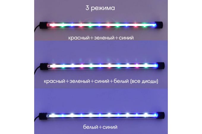 Лампа аквариумная Огонек OG-LDP28 (RGB,3Вт, 220В)