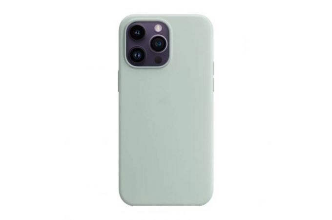 Чехол для iPhone 15 Pro Max (6,7) Silicone Case Soft Touch (бледно-зелёный)