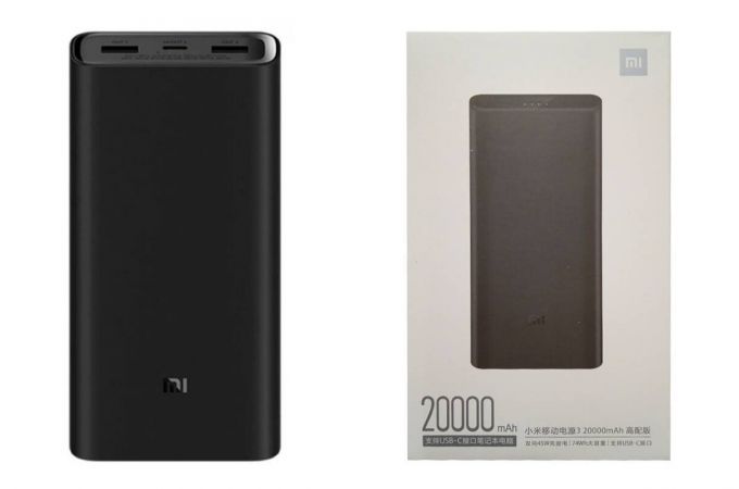 Универсальный дополнительный аккумулятор MI 20 000 mAh (черный)