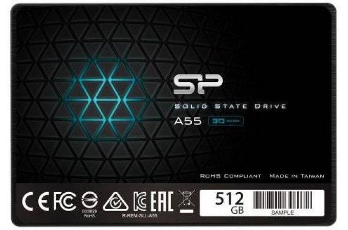 SSD Накопитель 2.5" Silicon Power A55 512GB SATA III /R/W - 560/530 MB/s /SP512GBSS3A55S25