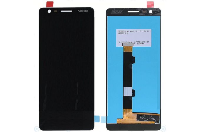 Дисплей для Nokia 3.1 (TA-1049) в сборе с тачскрином (черный)