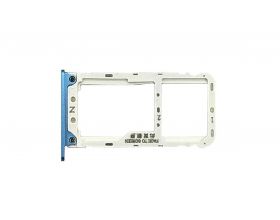 Держатель SIM (СИМ) для Xiaomi Redmi Note 5 (синий)