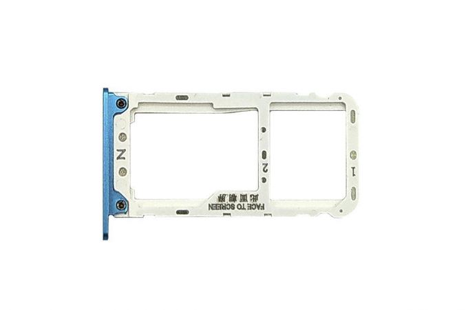 Держатель SIM (СИМ) для Xiaomi Redmi Note 5 (синий)