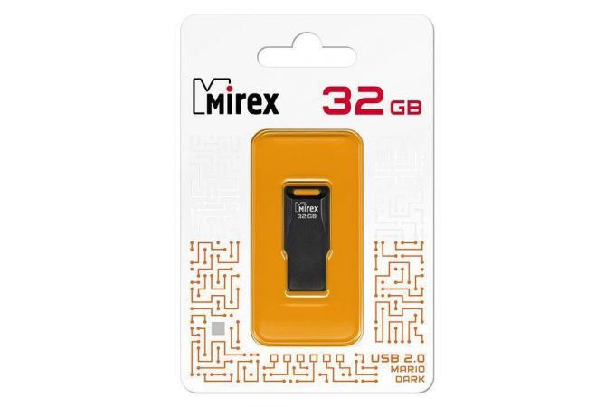 Флешка USB 2.0 Mirex MARIO DARK 32GB (ecopack)