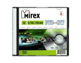 DVD-RW Mirex 4,7 Гб 4x Slim case (цена за 1 шт)