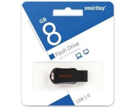 Флешка USB 2.0 Smartbuy 8GB Unit Black (SB8GBU-R)