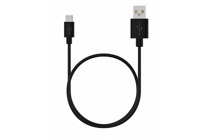 Кабель USB - MicroUSB Maxvi (MC-01) 2A (черный) 1м