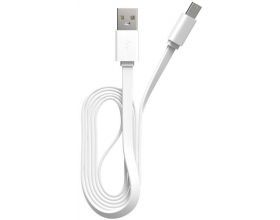 Кабель USB - MicroUSB Maxvi (MC-01F) 2A (белый) 1м