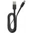 Кабель USB - MicroUSB Maxvi (MC-01F) 2A (черный) 1м