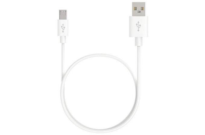 Кабель USB - MicroUSB Maxvi (MC-01L) 2A (белый) 1м