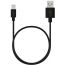Кабель USB - MicroUSB Maxvi (MC-01L) 2A (черный) 1м