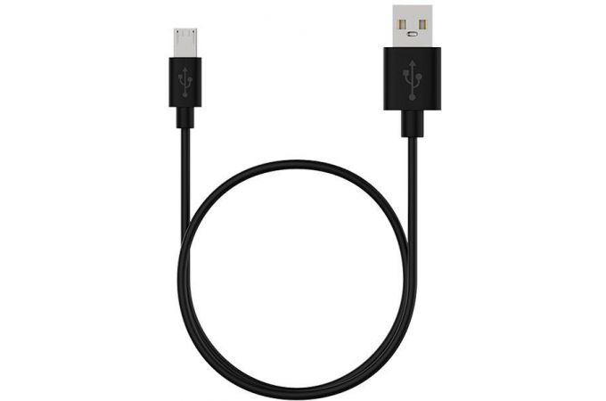 Кабель USB - MicroUSB Maxvi (MC-01L) 2A (черный) 1м