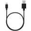 Кабель USB - MicroUSB Maxvi (MC-A01 UP) 2A (черный) 1м