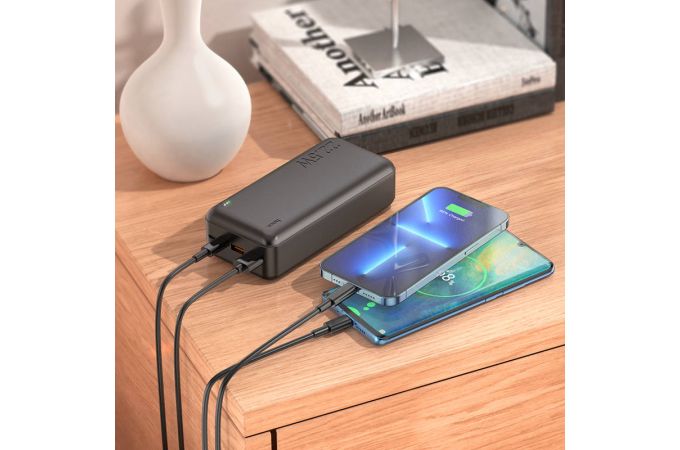 Универсальный дополнительный аккумулятор Power Bank HOCO J101B Astute 22,5W (30000 mAh) (черный)