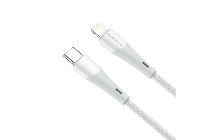 Кабель USB Type-C - Lightning BOROFONE BX60 (белый) 1м