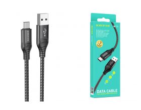 Кабель USB - USB Type-C BOROFONE BX56, 2,4A (черный) 1м