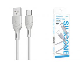 Кабель USB - USB Type-C BOROFONE BX99 (серый) 1м