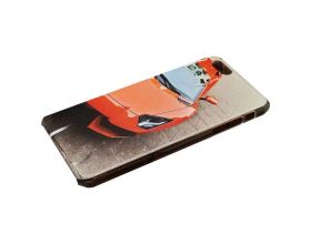 Чехол силиконовый iPhone 6 Plus с рисунком Ferrari (прозрачный)