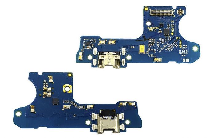 Шлейф для Huawei Honor 8C с разъемом зарядки (плата) HQ