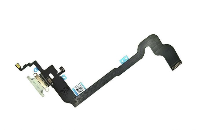 Шлейф для iPhone X с разъемом зарядки (белый) HQ