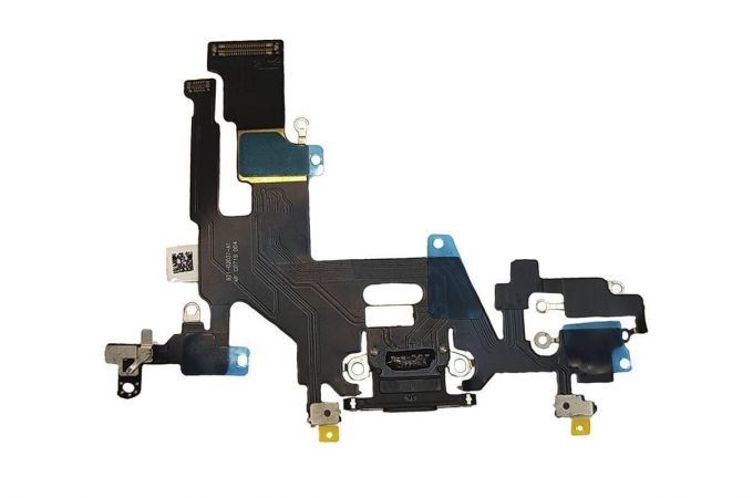 Шлейф для iPhone 11 с разъемом зарядки (черный)