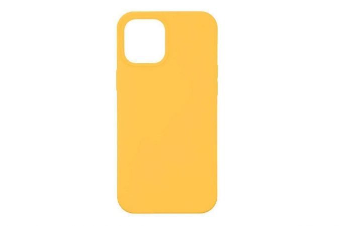 Чехол для iPhone 12 mini (5.4) Silicone Case Soft Touch (ярко-желтый)