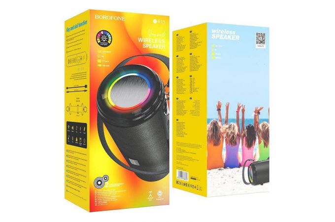 Портативная беспроводная колонка BOROFONE BR13 Черная BT (ABSOLUT)