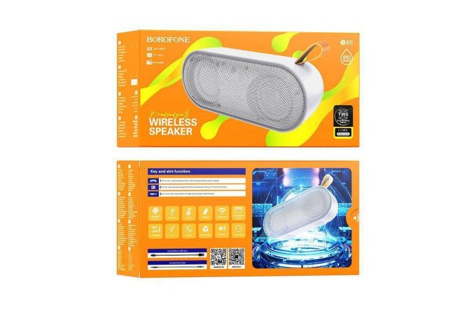 Портативная беспроводная колонка BOROFONE BR8 Серая BT (ABSOLUT)