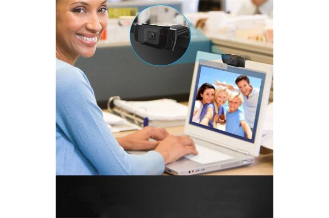 Настольная вебкамера Орбита OT-PCL02 (1280*720, микрофон) (черный)