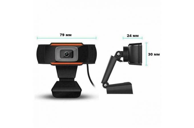 Настольная вебкамера Орбита OT-PCL02 (1280*720, микрофон) (черный)