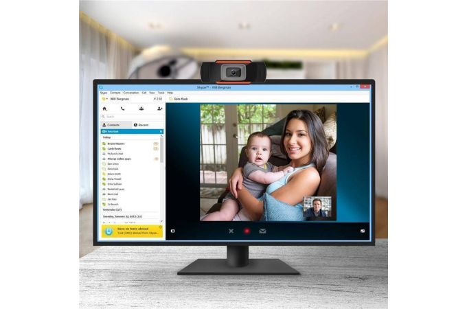 Настольная вебкамера Орбита OT-PCL02 (1280*720, микрофон) (черный)