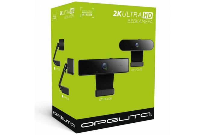 Настольная вебкамера Орбита OT-PCL06 (2К, микрофон) (черный)