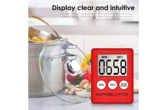 Таймер-секундомер Орбита OT-HOM21 Красный