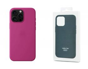 Чехол для iPhone 16 (6,1) Silicone Case Soft Touch MagSafe Fuchsia(фуксия)