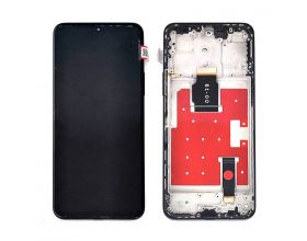 Дисплей для Huawei Honor X8a (CRT-LX1)/ Honor 90 Lite (CRT-NX1) в сборе с тачскрином + рамка (черный) УЦЕНКА