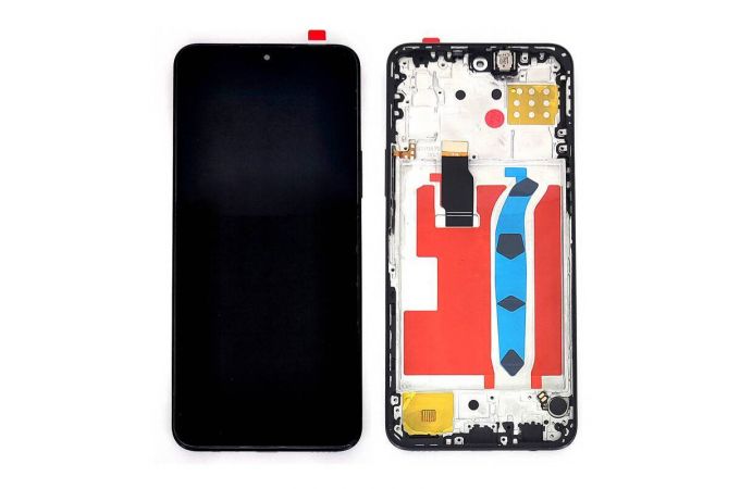 Дисплей для Huawei Honor X8 (TFY-LX1)i в сборе с тачскрином + рамка (черный) УЦЕНКА