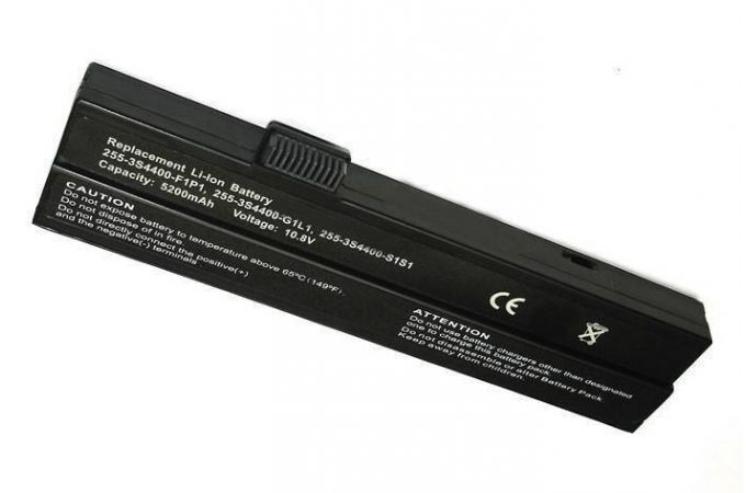 Аккумуляторная батарея 23-UG5A10-3B для ноутбука Fujitsu Siemens M1405 10.8V 5200mAh черная