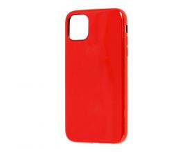 Чехол силиконовый iPhone 11 Pro (5.8) с хромовым контуром (красный)