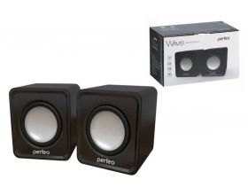Акустическая система 2.0 Perfeo "WAVE", мощность 2х3Вт (RMS) USB (черный)